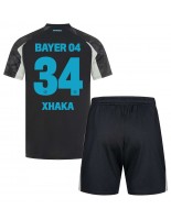 Bayer Leverkusen Granit Xhaka #34 Alternativní dres pro děti 2024-25 Krátký Rukáv (+ trenýrky)